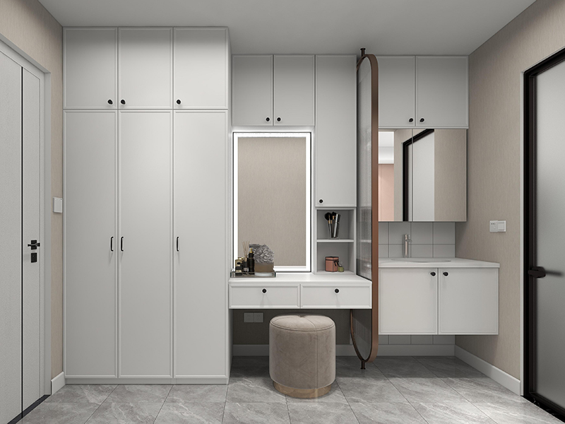 無錫藕塘社區(qū)混搭風(fēng)格裝修 衣帽